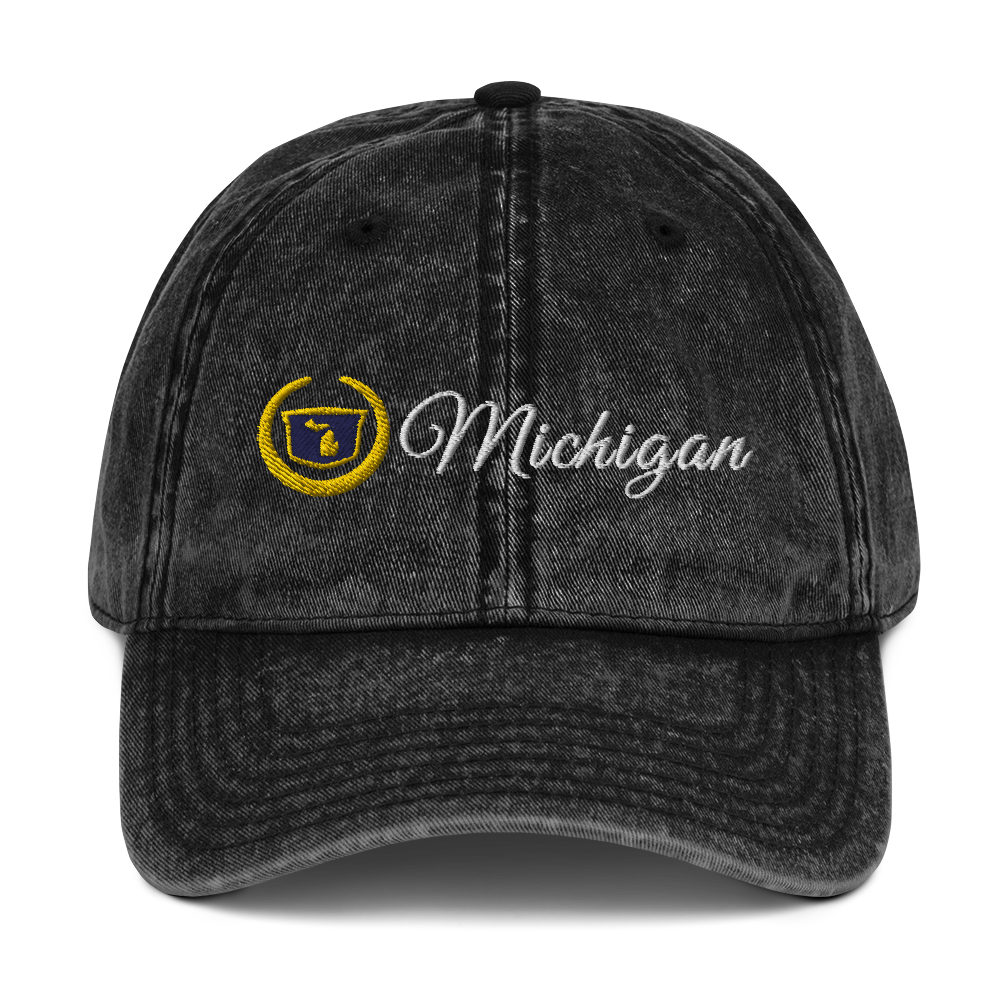 'Michigan' Vintage Baseball Cap (Luxury Vehicle Parody)