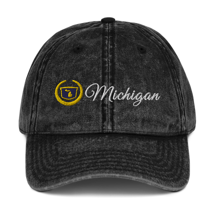 'Michigan' Vintage Baseball Cap (Luxury Vehicle Parody)