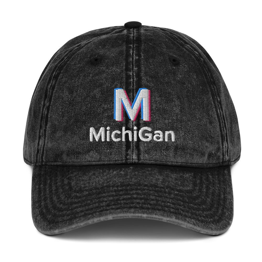 'Michigan' Vintage Baseball Cap (Social Media Parody)