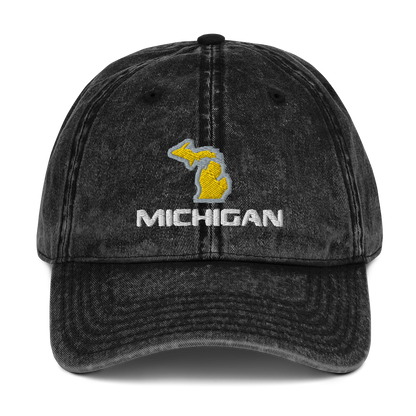 'Michigan' Vintage Baseball Cap (Pickup Truck Parody)