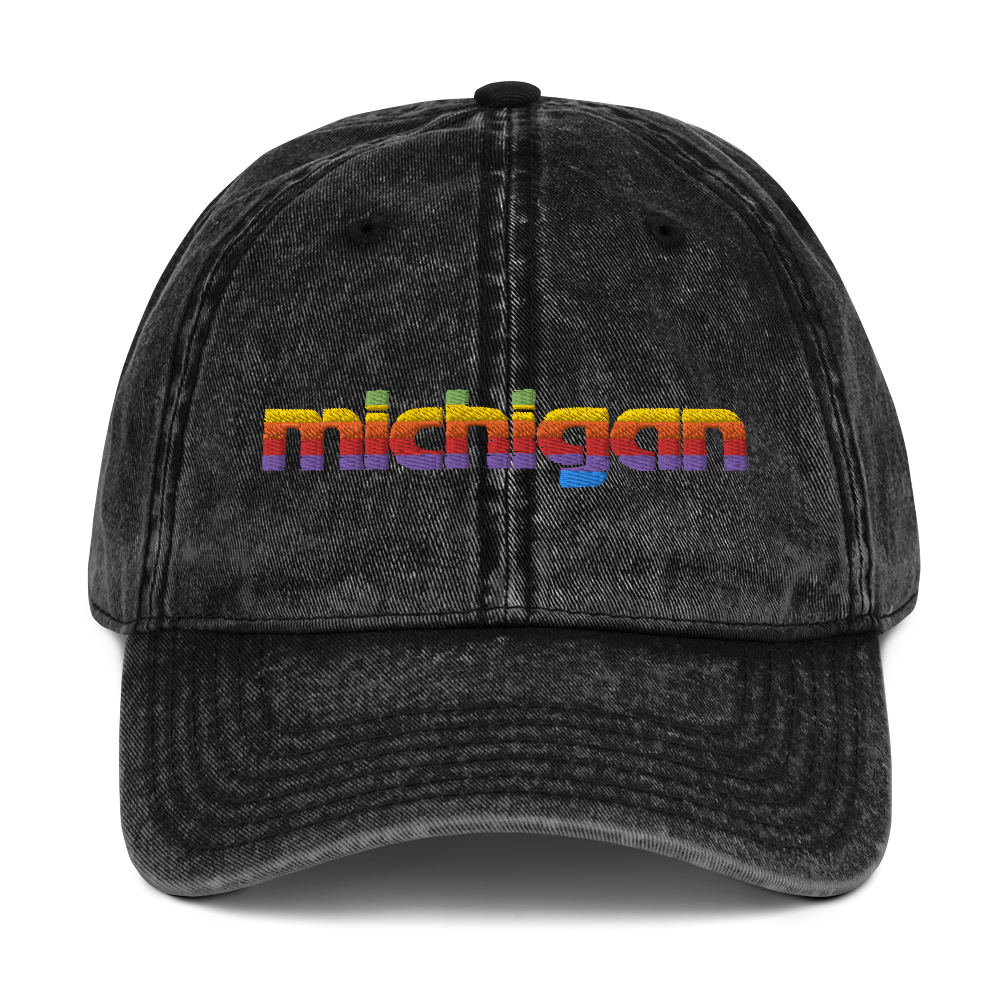 'Michigan' Vintage Baseball Cap (1980s Pomaceous Computer Parody)