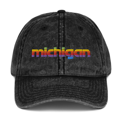 'Michigan' Vintage Baseball Cap (1980s Pomaceous Computer Parody)