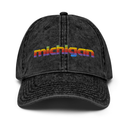 'Michigan' Vintage Baseball Cap (1980s Pomaceous Computer Parody)