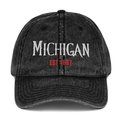 'Michigan' Vintage Baseball Cap (Spooky Teen Drama Parody)