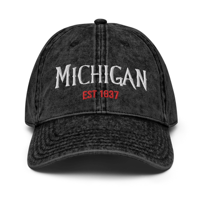 'Michigan' Vintage Baseball Cap (Spooky Teen Drama Parody)