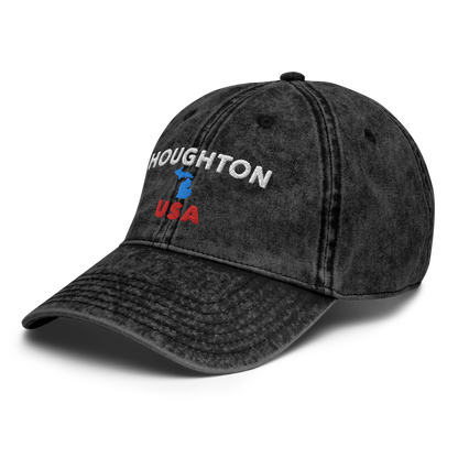 'Houghton USA' Vintage Baseball Cap (w/ Baseball Cap)