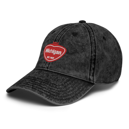 'Michigan EST. 1837' Vintage Baseball Cap (Local Sodapop Parody)