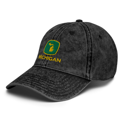 'Michigan' Vintage Baseball Cap (Tractor Parody)