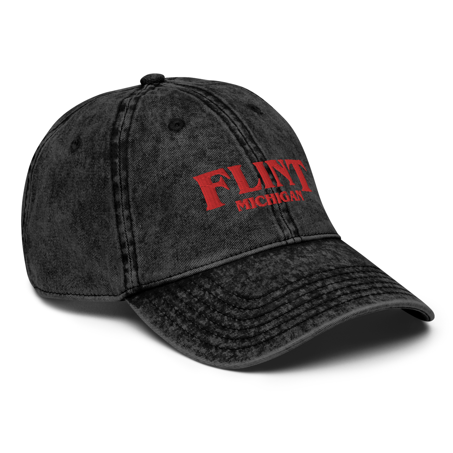 'Flint Michigan' Vintage Baseball Cap (1980s Drama Parody)