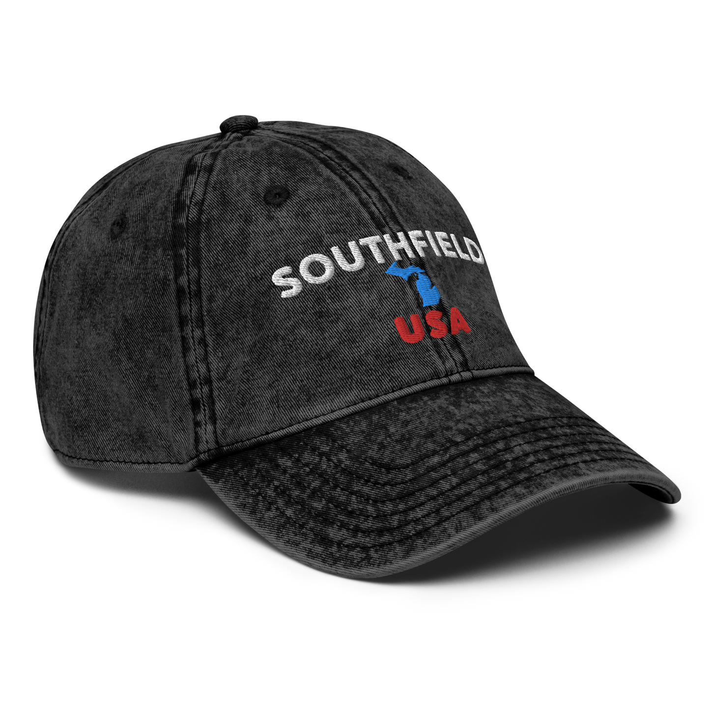 'Southfield USA' Vintage Baseball Cap (w/ Michigan Outline)