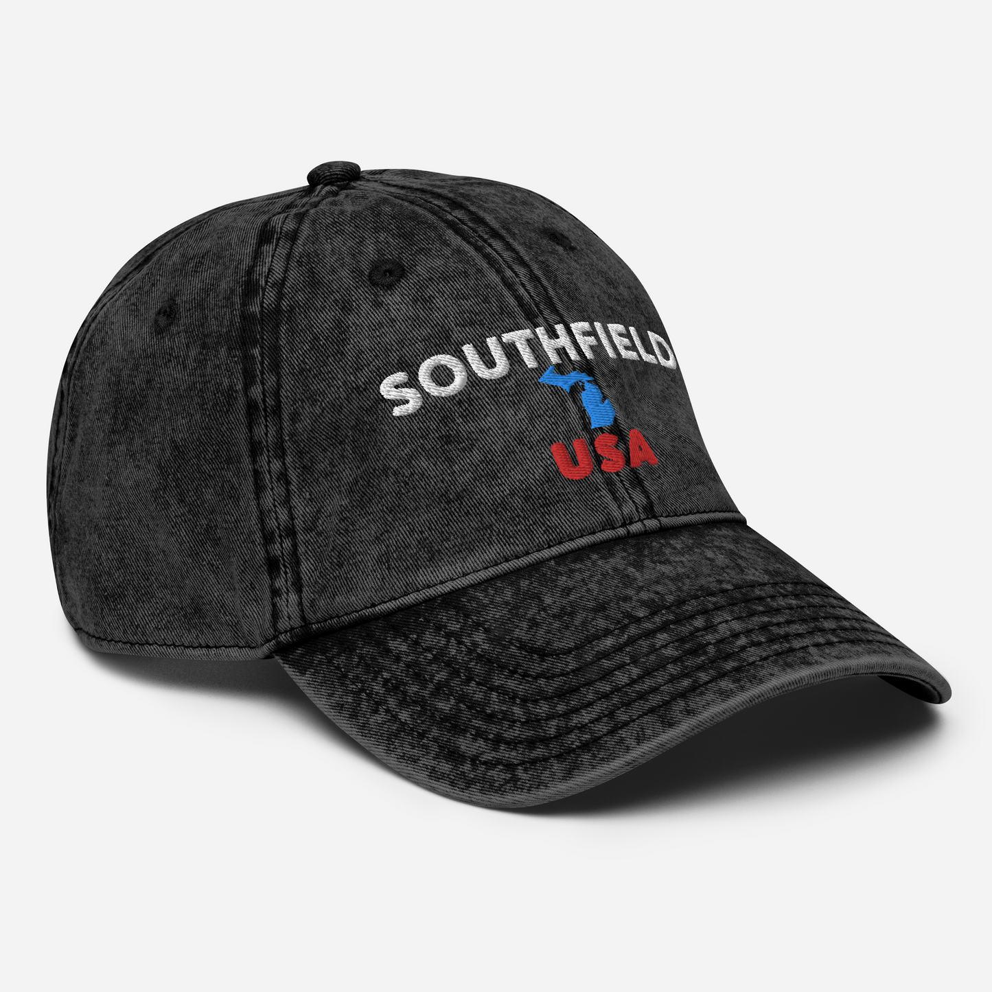 'Southfield USA' Vintage Baseball Cap (w/ Michigan Outline)