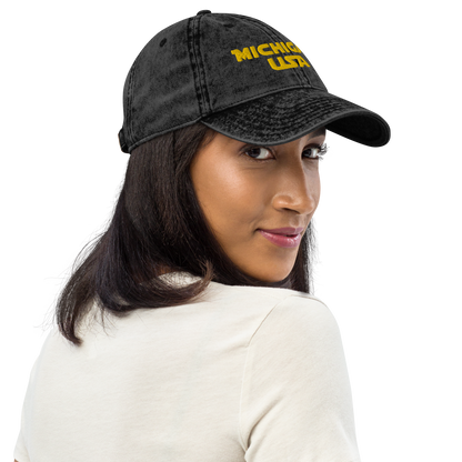 'Michigan USA' Vintage Baseball Cap (Epic Sci-Fi Parody)