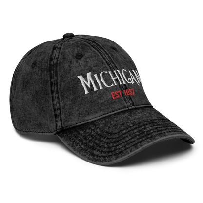 'Michigan' Vintage Baseball Cap (Spooky Teen Drama Parody)