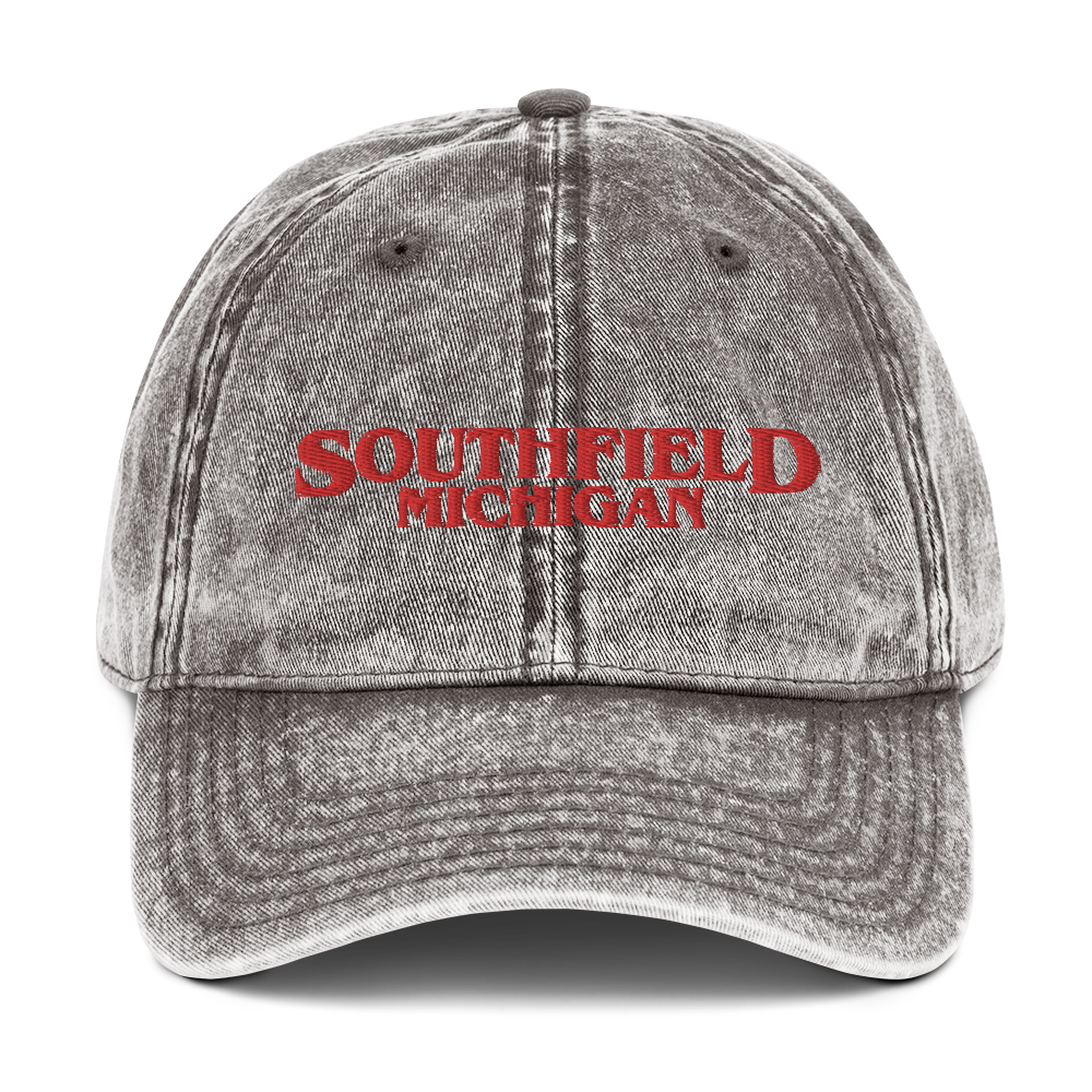 'Southfield Michigan' Vintage Baseball Cap (1980s Drama Parody)