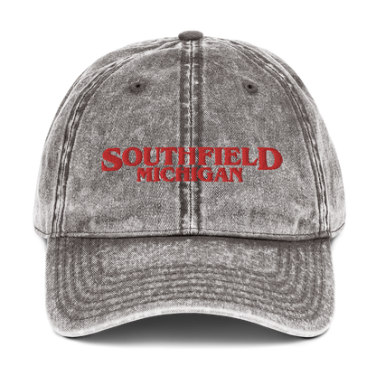 'Southfield Michigan' Vintage Baseball Cap (1980s Drama Parody)