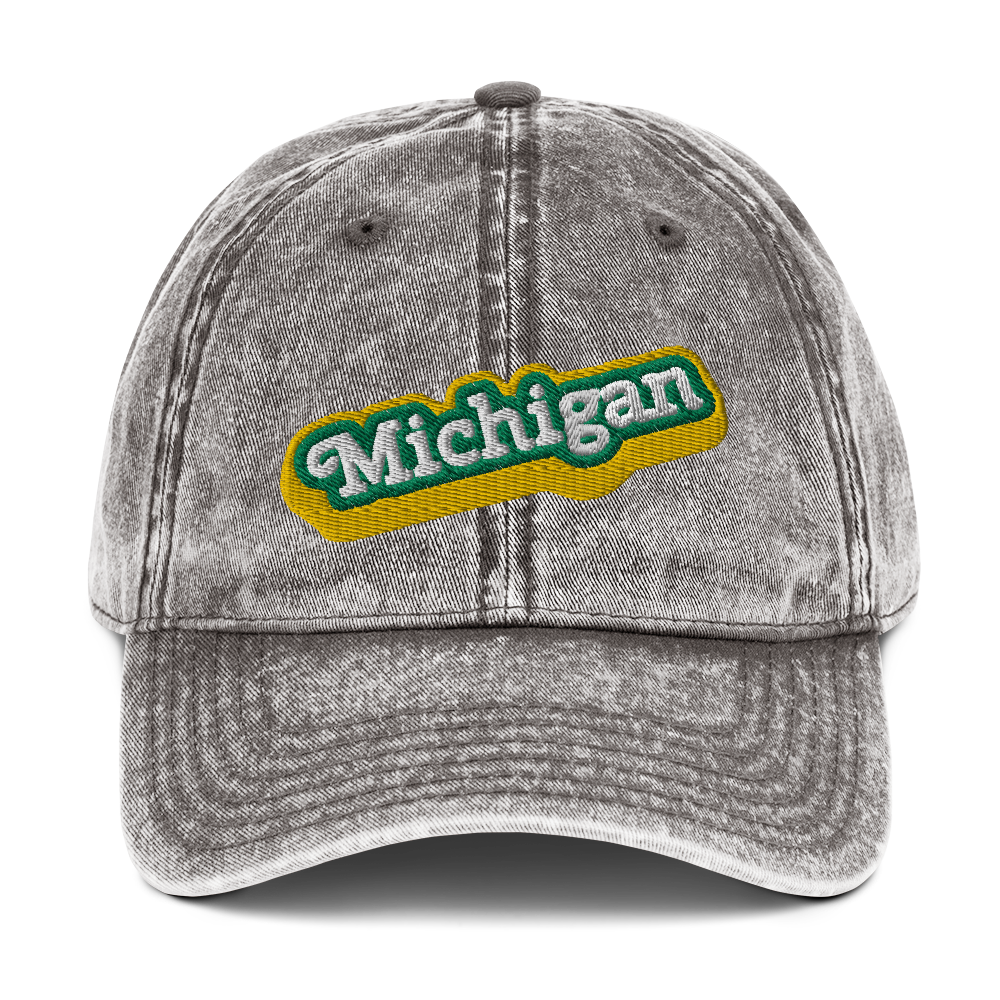 'Michigan' Vintage Baseball Cap (Ginger Sodapop Parody)