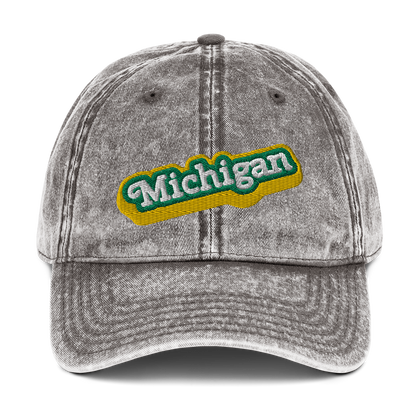 'Michigan' Vintage Baseball Cap (Ginger Sodapop Parody)