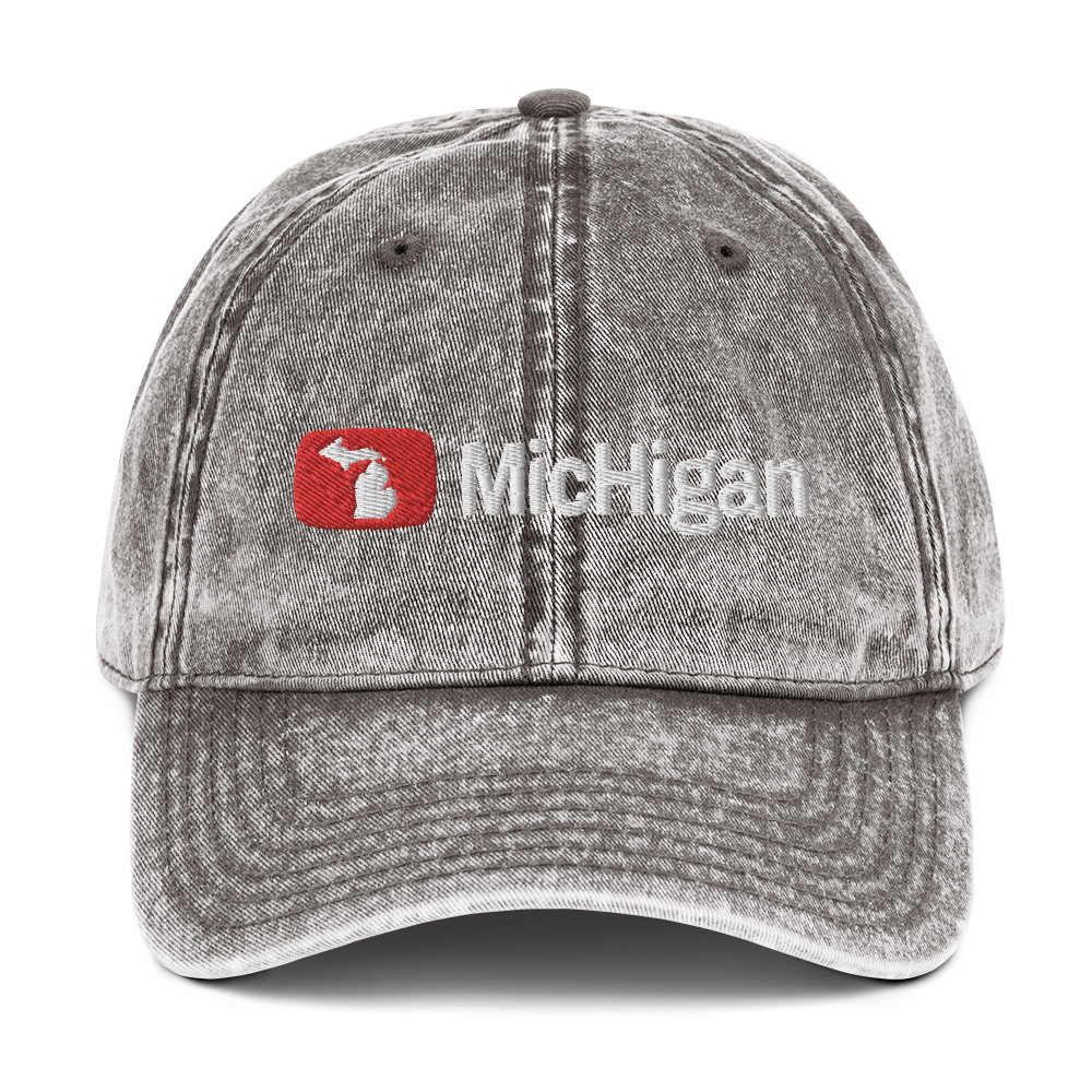 'Michigan' Vintage Baseball Cap (Video Sharing Parody)