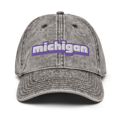 'Michigan' Vintage Baseball Cap (Live Streaming Parody)