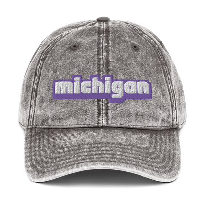 'Michigan' Vintage Baseball Cap (Live Streaming Parody)