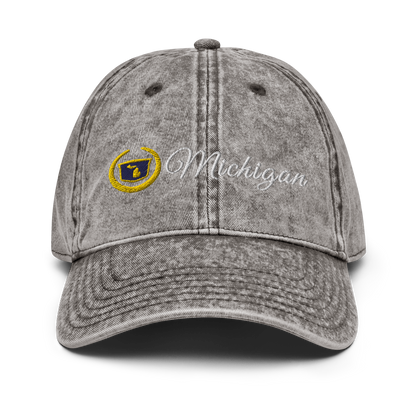 'Michigan' Vintage Baseball Cap (Luxury Vehicle Parody)