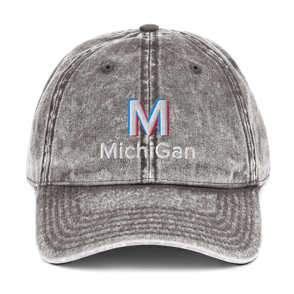 'Michigan' Vintage Baseball Cap (Social Media Parody)