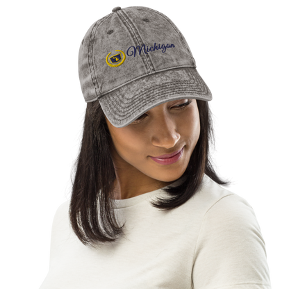 'Michigan' Vintage Baseball Cap (Luxury Vehicle Parody)