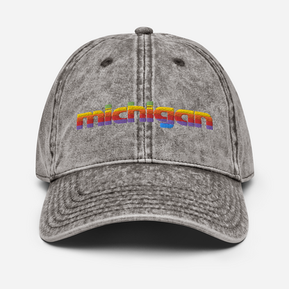 'Michigan' Vintage Baseball Cap (1980s Pomaceous Computer Parody)