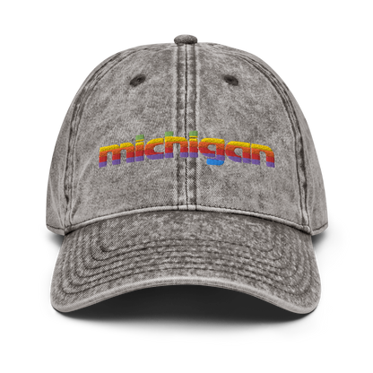 'Michigan' Vintage Baseball Cap (1980s Pomaceous Computer Parody)