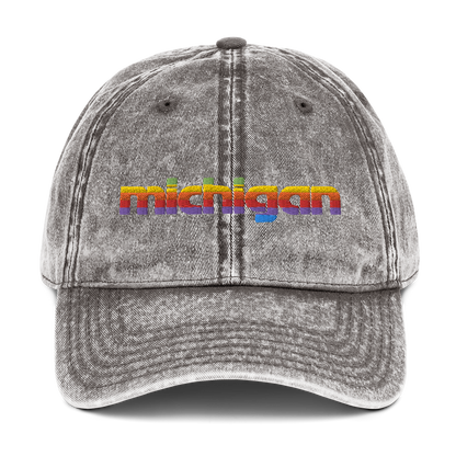 'Michigan' Vintage Baseball Cap (1980s Pomaceous Computer Parody)