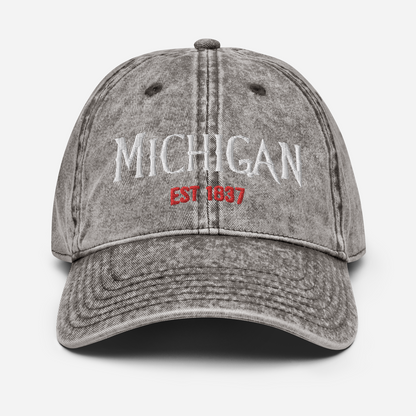 'Michigan' Vintage Baseball Cap (Spooky Teen Drama Parody)