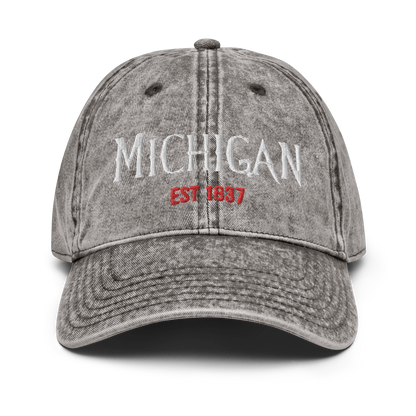 'Michigan' Vintage Baseball Cap (Spooky Teen Drama Parody)