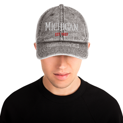 'Michigan' Vintage Baseball Cap (Spooky Teen Drama Parody)