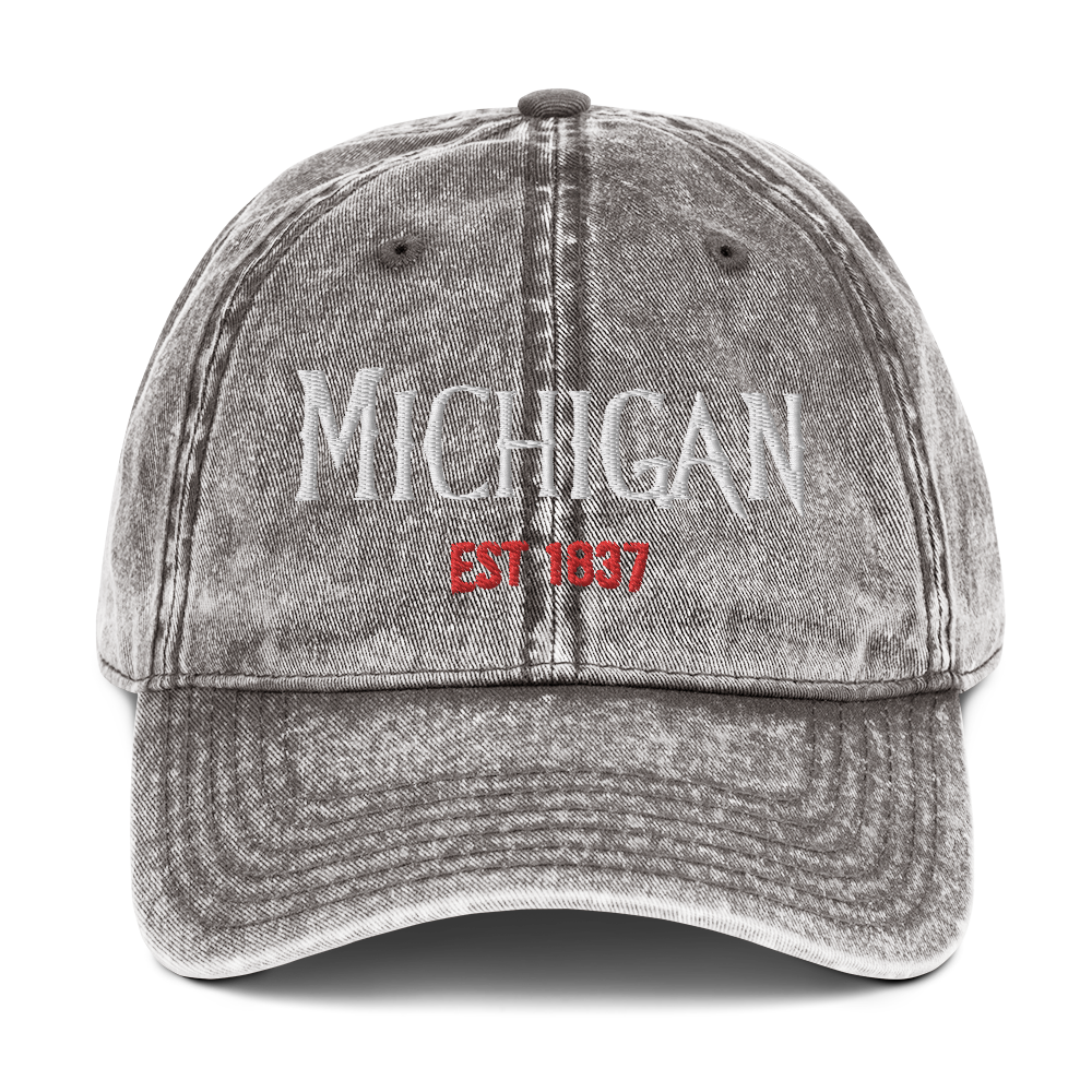 'Michigan' Vintage Baseball Cap (Spooky Teen Drama Parody)