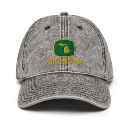 'Michigan' Vintage Baseball Cap (Tractor Parody)