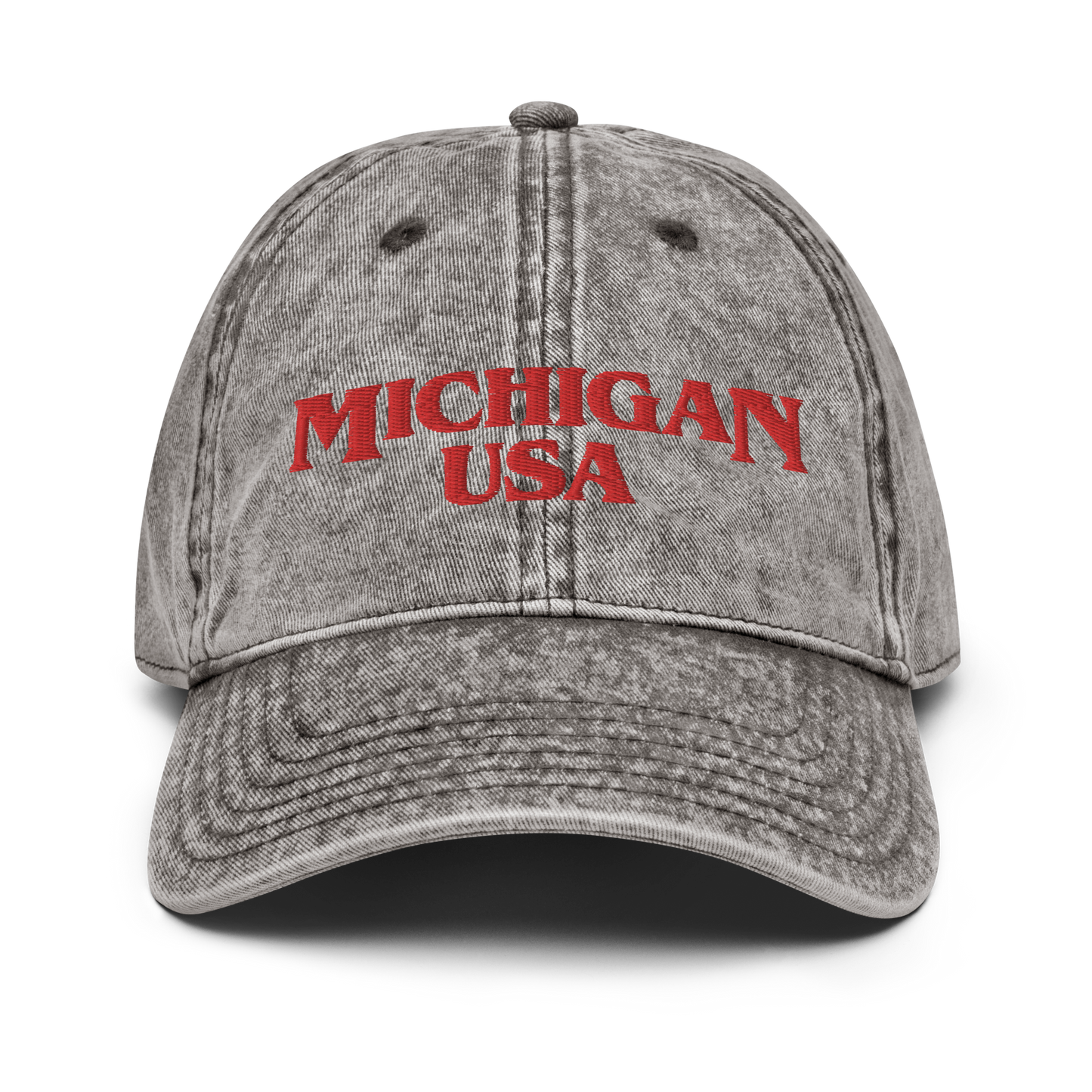 'Michigan USA' Vintage Baseball Cap (1980s Drama Parody)