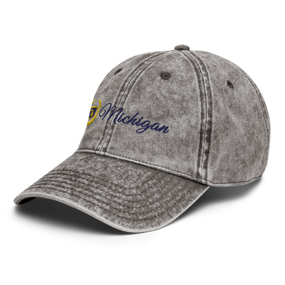 'Michigan' Vintage Baseball Cap (Luxury Vehicle Parody)