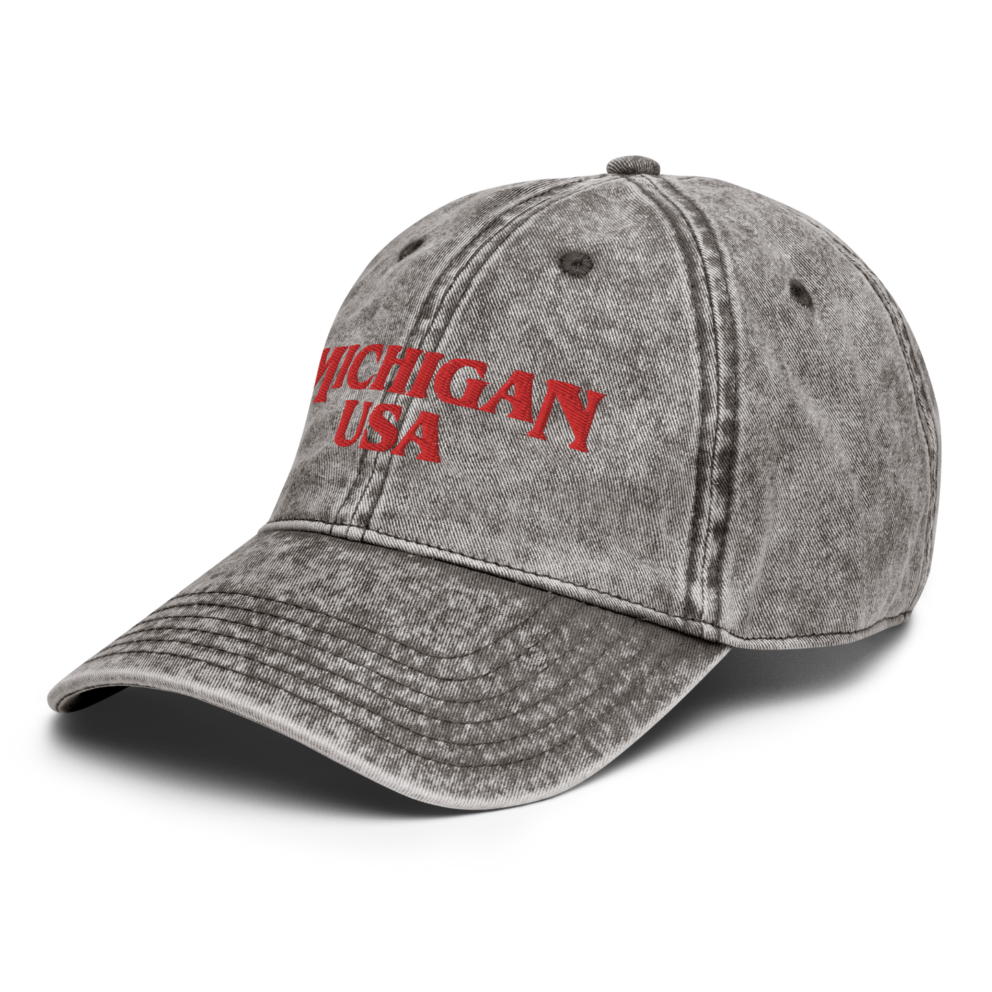 'Michigan USA' Vintage Baseball Cap (1980s Drama Parody)