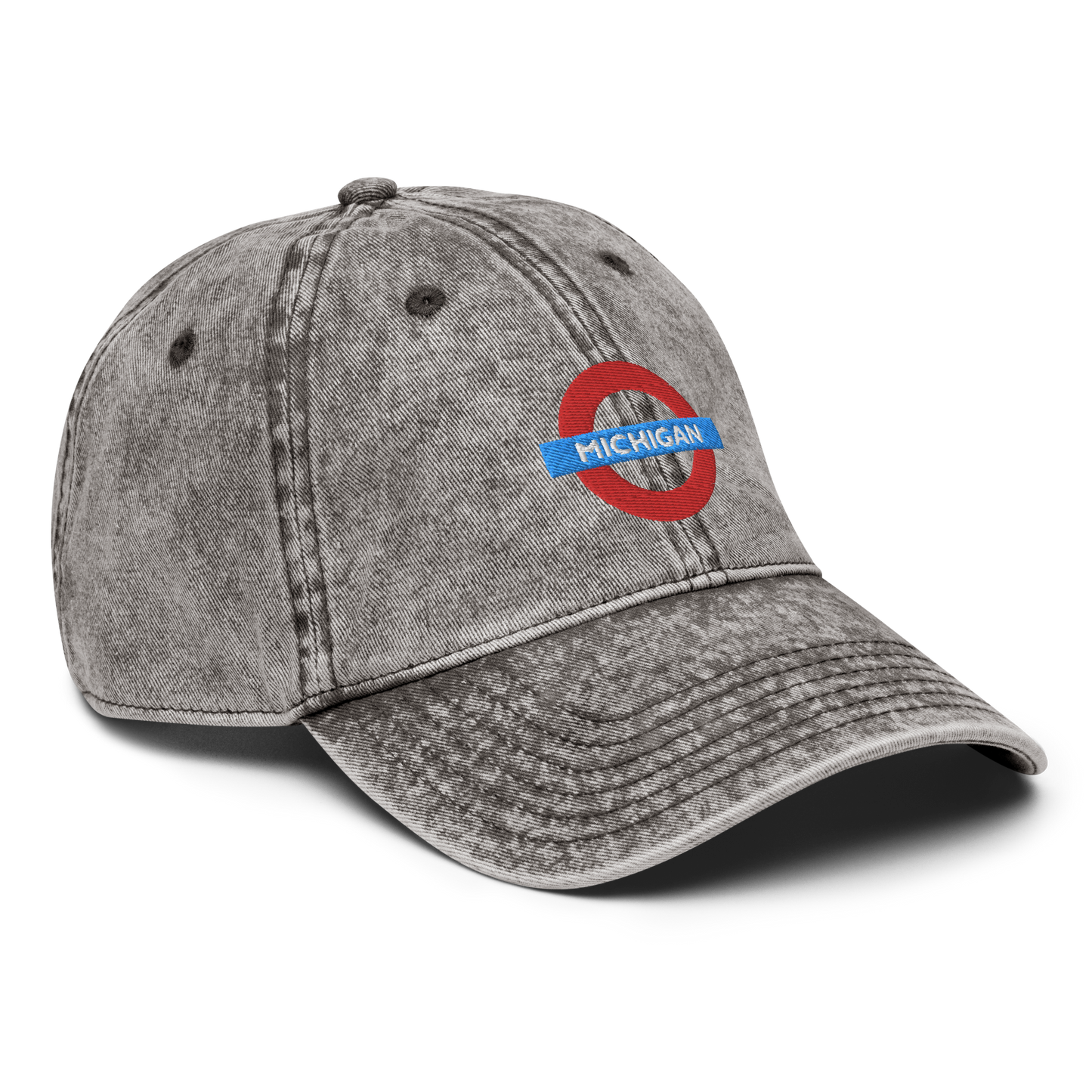 'Michigan' Vintage Baseball Cap (London Tube Parody)