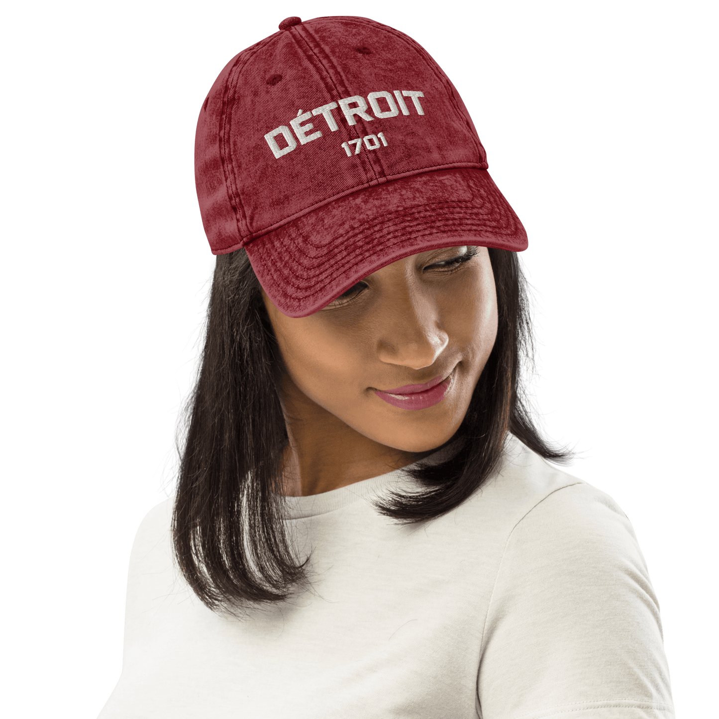 'Détroit 1701' Vintage Baseball Cap - Circumspice Michigan