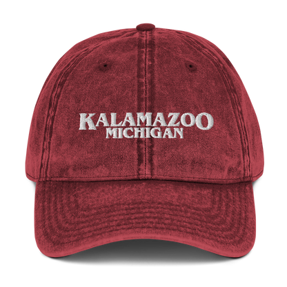 'Kalamazoo Michigan' Vintage Baseball Cap (1980s Drama Parody)