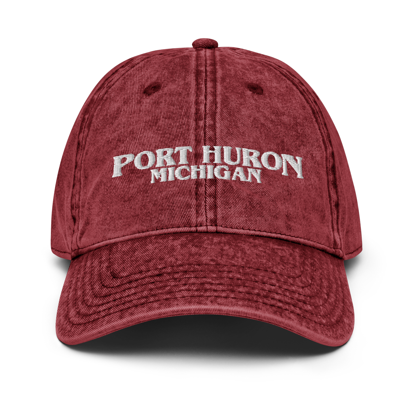 'Port Huron Michigan' Vintage Baseball Cap (1980s Drama Parody)