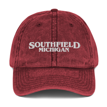 'Southfield Michigan' Vintage Baseball Cap (1980s Drama Parody)