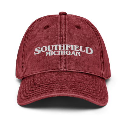 'Southfield Michigan' Vintage Baseball Cap (1980s Drama Parody)