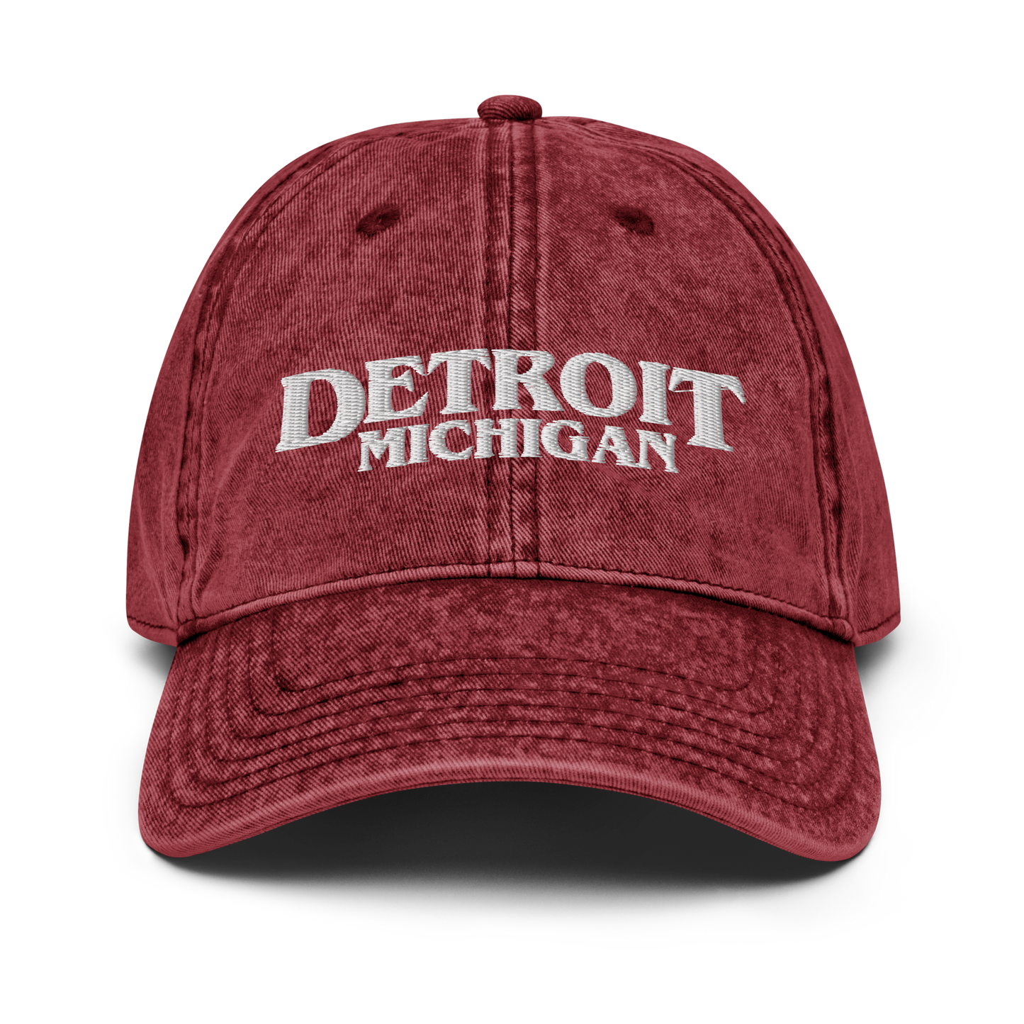 'Detroit Michigan' Vintage Baseball Cap (1980s Drama Parody)