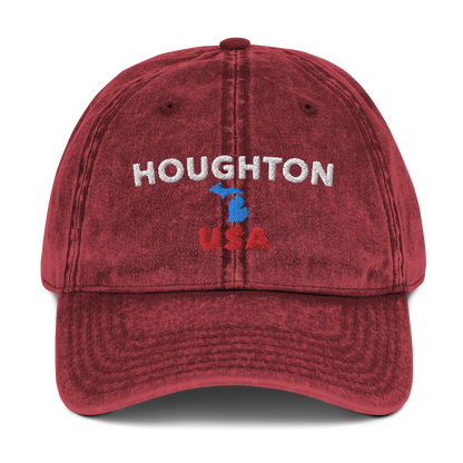 'Houghton USA' Vintage Baseball Cap (w/ Baseball Cap)