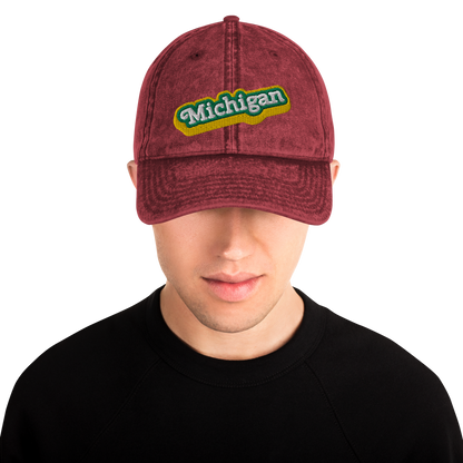 'Michigan' Vintage Baseball Cap (Ginger Sodapop Parody)