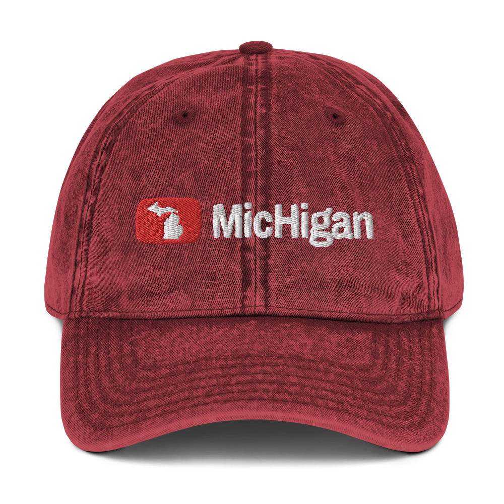 'Michigan' Vintage Baseball Cap (Video Sharing Parody)