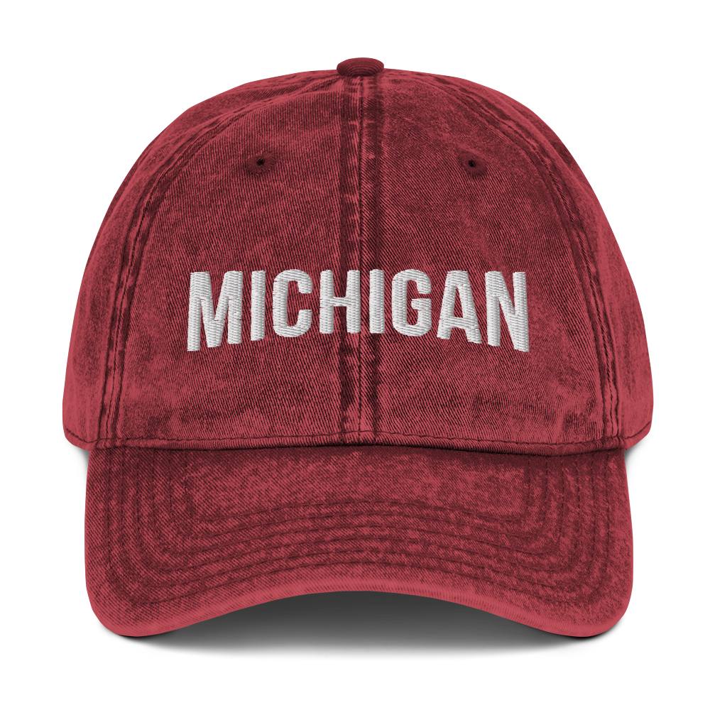 'Michigan' Vintage Baseball Cap (Streaming Video Parody)