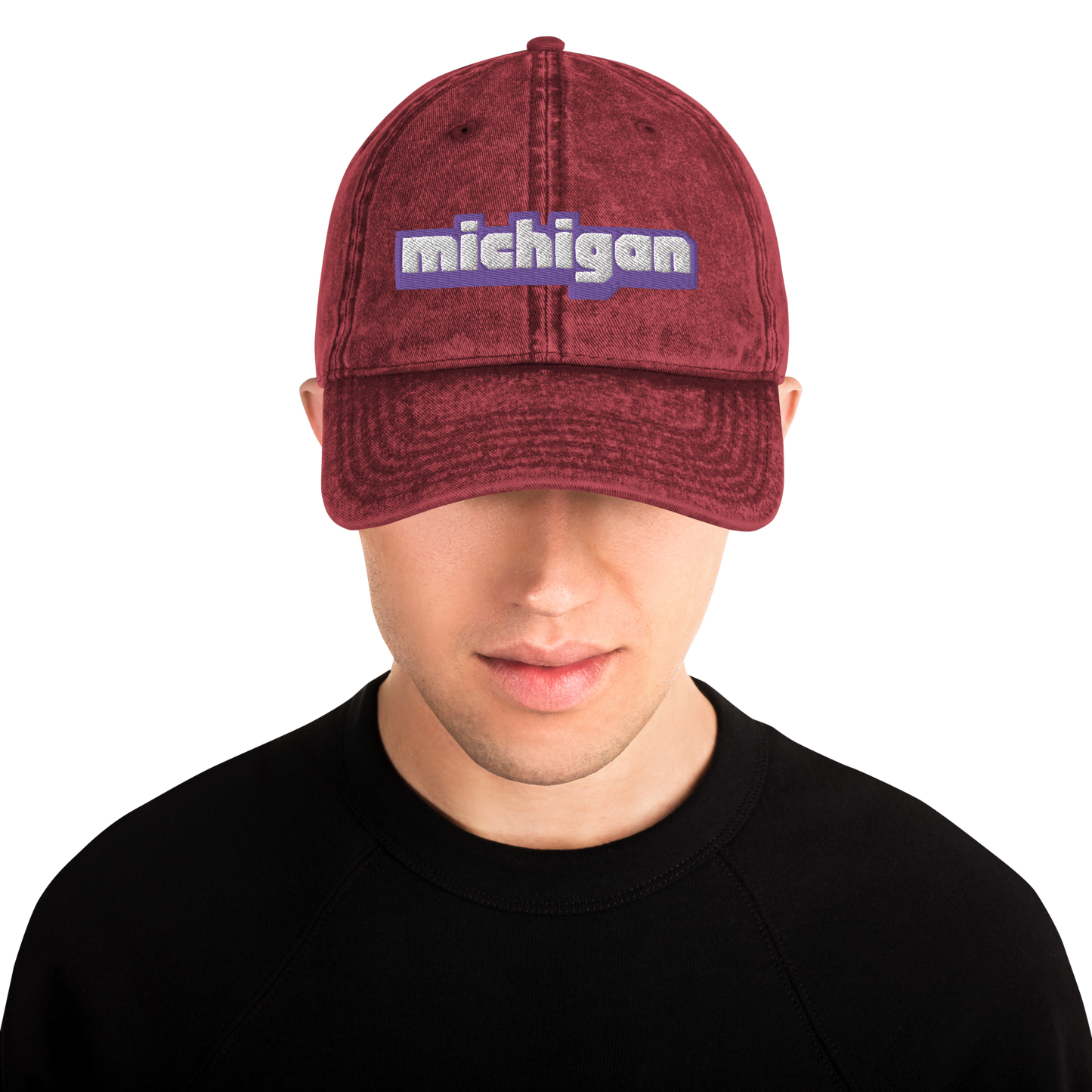 'Michigan' Vintage Baseball Cap (Live Streaming Parody)